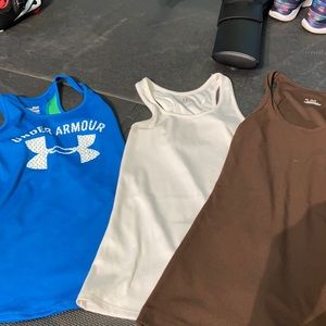 Bundle of three under armor tank tops